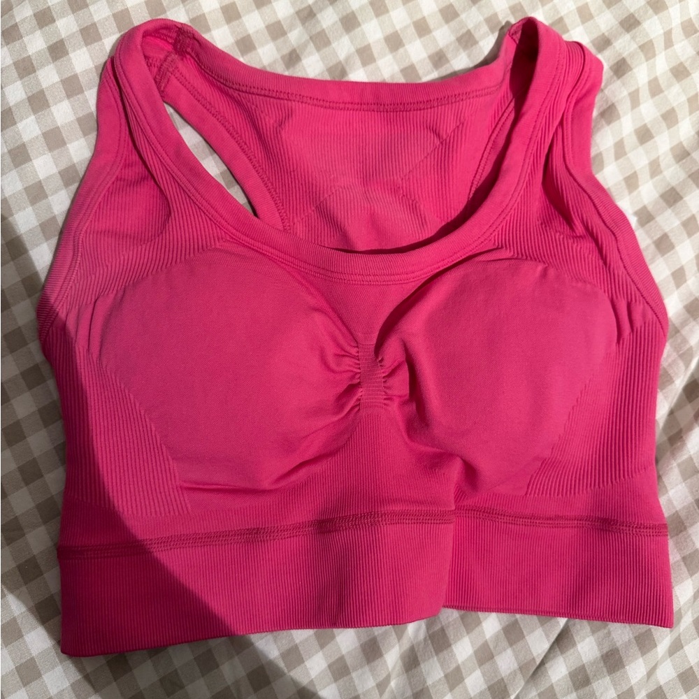 Adidas Seamless Pink Sports Bra